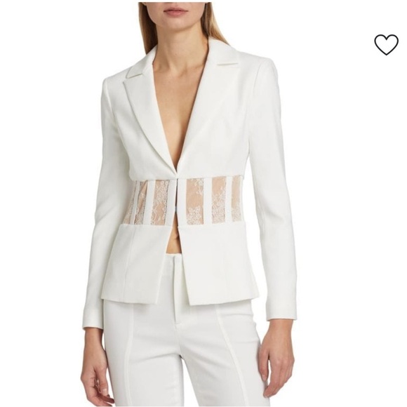 ALICE + OLIVIA Alexia Lace Corset Blazer - Picture 1 of 8
